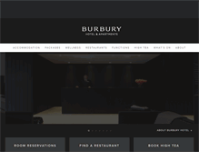 Tablet Screenshot of burburyhotel.com.au